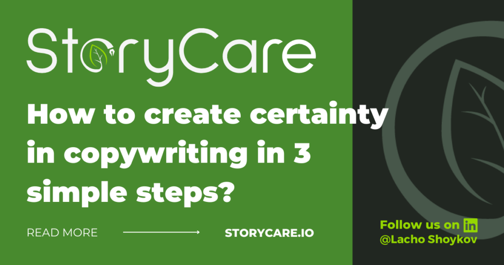 How to create certainty in copywriting in 3 simple steps