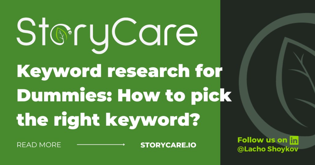 Keyword research for Dummies How to pick the right keyword