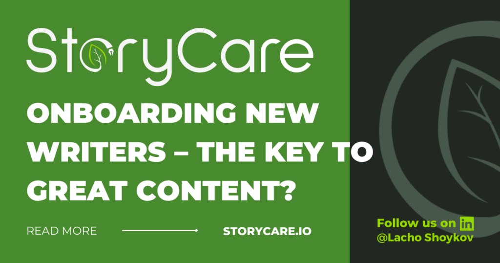 ONBOARDING NEW WRITERS – THE KEY TO GREAT CONTENT